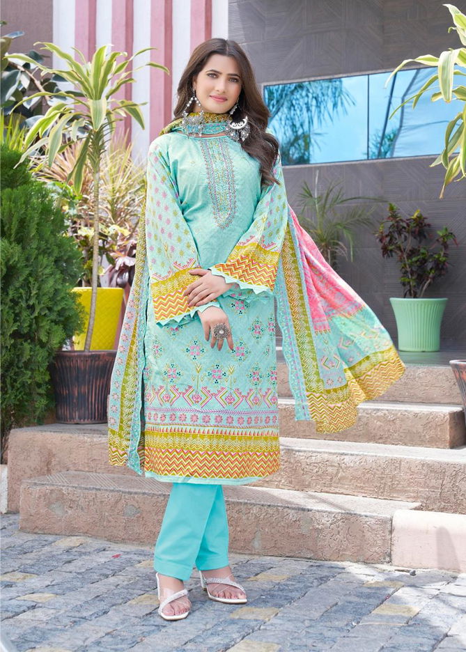 Bin Saeed Vol 6 By Majesty Lawn Cotton Pakistani Suits Wholesale Shop In Surat